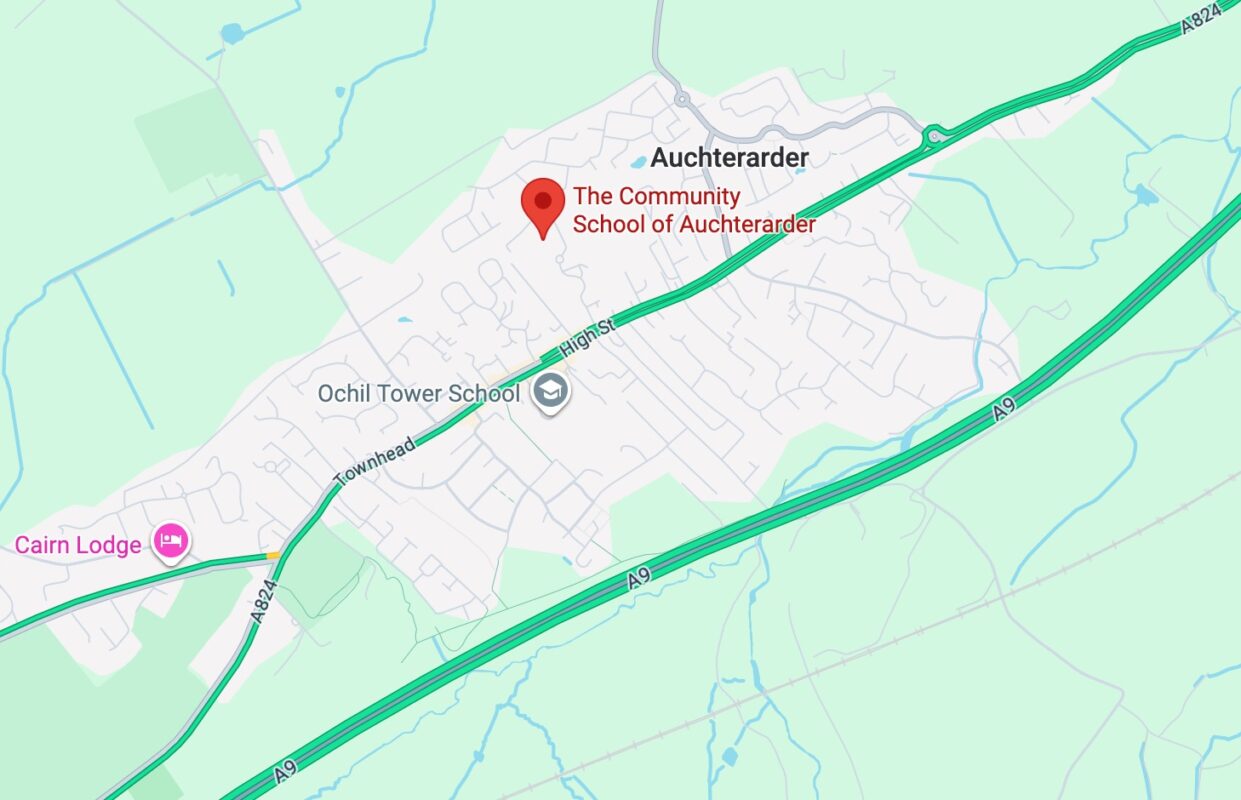 Auchterarder Gymnastics Club location