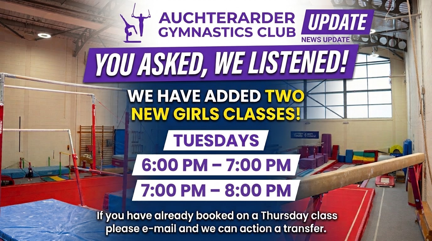 New Tuesday evening classes